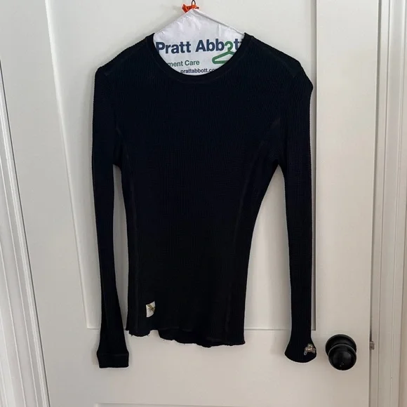 Tracksmith Black Textured Knit Top - Picture 1 of 4